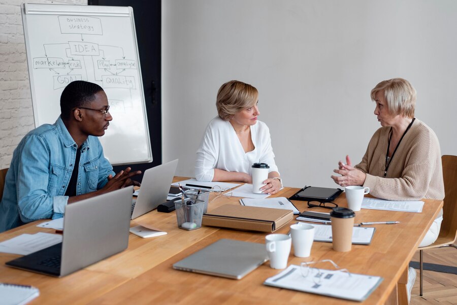 People working together